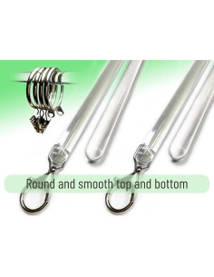 Varilla de Tirar Cortinas Acrílica Transparente OooWow 116.84 cm 2