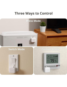 Interruptor Inteligente SwitchBot Bot - Paquete de 3 con Hub Mini 2