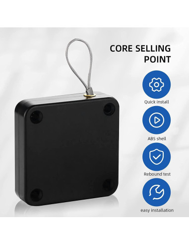 Cierre Automático de Puerta SHIMIDO 1000g Mejorado 2 Paquete Negro