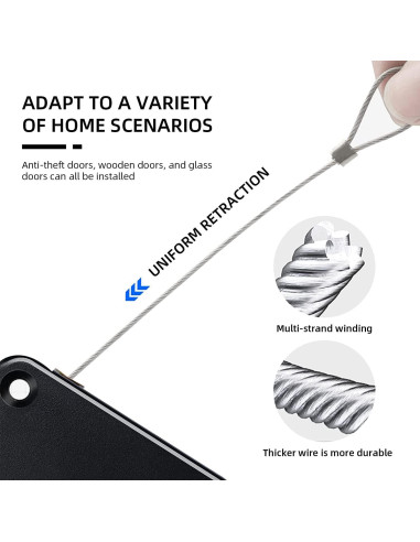 Cierre Automático de Puerta SHIMIDO 1000g Mejorado 2 Paquete Negro