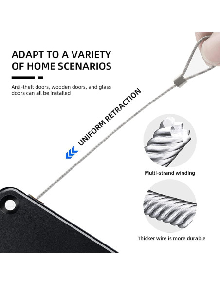 Cierre Automático de Puerta SHIMIDO 1000g Mejorado 2 Paquete Negro