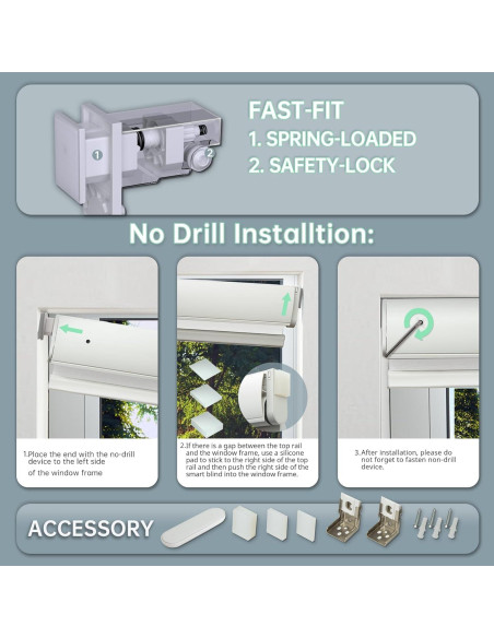 Persianas enrollables motorizadas DONGFXK 58x183 cm blackout