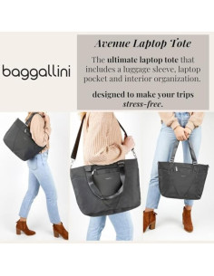 Baggallini Tote Avenue Unisex Resistente al Agua 30x45 cm 2