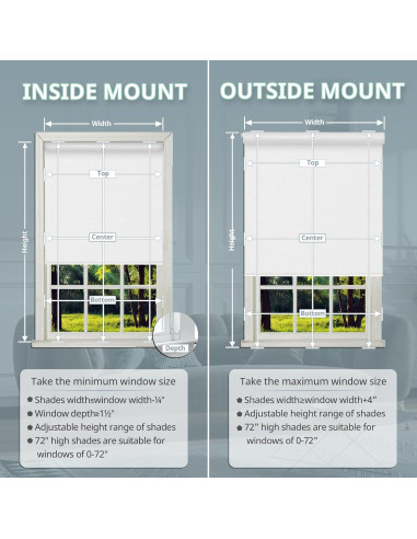 Persianas enrollables motorizadas DONGFXK 58x183 cm blackout