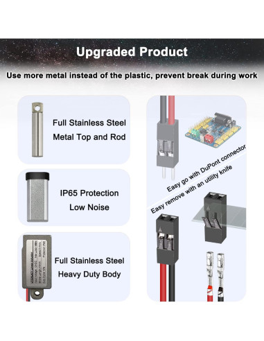 Actuador Lineal Micro UYGALAXY 12V 188N 100mm con Interruptor