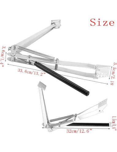 Abridor automático de ventilación de invernadero Priaolker 39x9.5cm