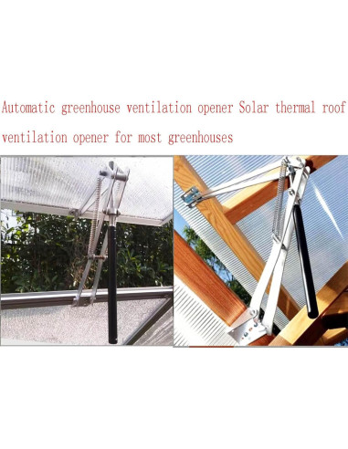 Abridor automático de ventilación de invernadero Priaolker 39x9.5cm