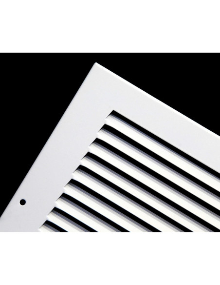 Rejilla de Retorno de Aire HVAC Premium 24 x 8 cm - Blanco