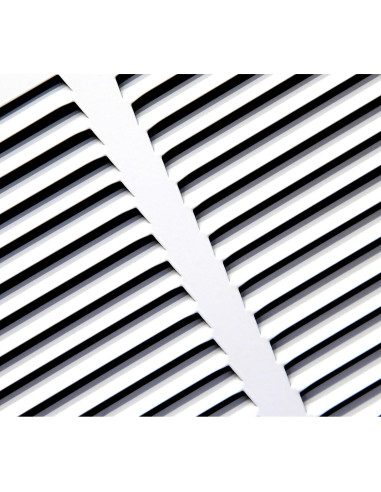 Rejilla de Retorno de Aire HVAC Premium 24 x 8 cm - Blanco