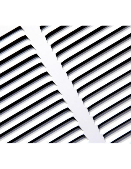 Rejilla de Retorno de Aire HVAC Premium 24 x 8 cm - Blanco