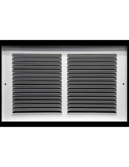 Rejilla de Retorno de Aire HVAC Premium 24 x 8 cm - Blanco