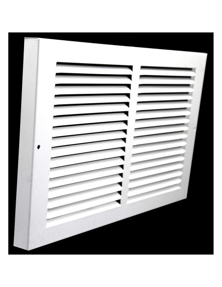 Rejilla de Retorno de Aire HVAC Premium 24 x 8 cm - Blanco