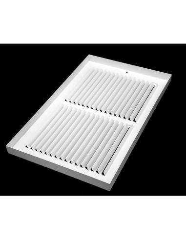 Rejilla de Retorno de Aire HVAC Premium 24 x 8 cm - Blanco