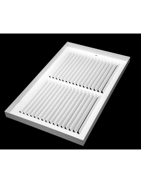 Rejilla de Retorno de Aire HVAC Premium 24 x 8 cm - Blanco