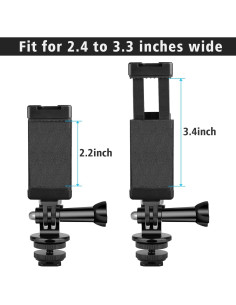 Adaptador de Montaje en Zapata Caliente Anwenk para Teléfono y Gopro 2
