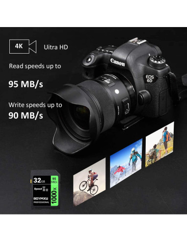 Tarjeta de Memoria 32GB BOYMXU U3 Clase 10 95MB/s