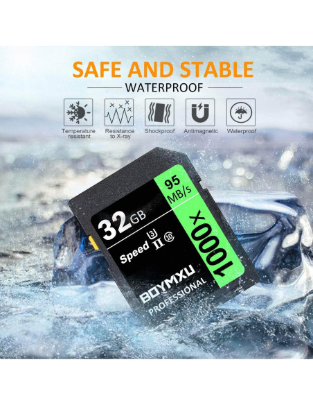 Tarjeta de Memoria 32GB BOYMXU U3 Clase 10 95MB/s