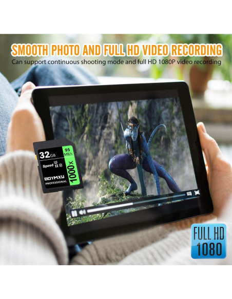 Tarjeta de Memoria 32GB BOYMXU U3 Clase 10 95MB/s