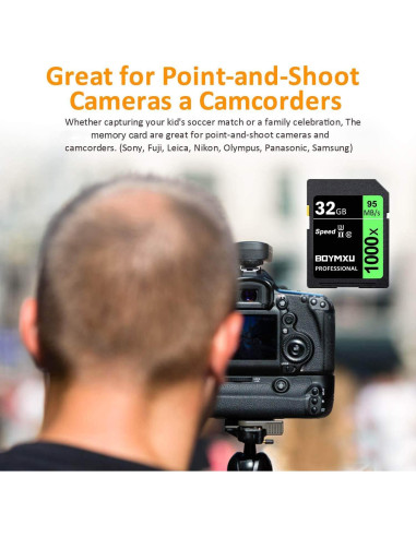 Tarjeta de Memoria 32GB BOYMXU U3 Clase 10 95MB/s