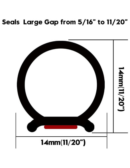 Sellador de Burletes CloudBuyer 6m Autoadhesivo Negro
