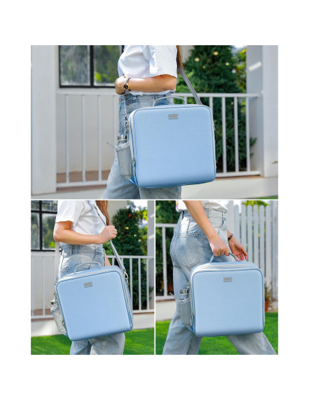 Carpeta con cremallera Mesilee 3 anillas 700 hojas Azul