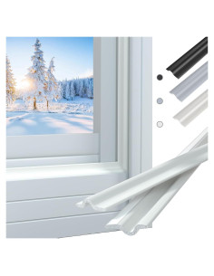 Tira de Sellado Vannesse 8m Aislamiento Acústico PU Blanco