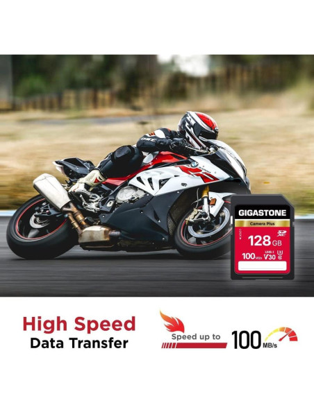 GIGASTONE 128GB 2-Pack Tarjetas SDXC UHS-I U3 Clase 10