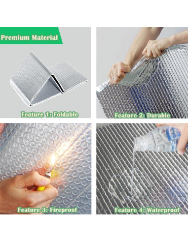 Aislamiento Reflectante MRPAPA 3mm 60x304cm Ignífugo B2