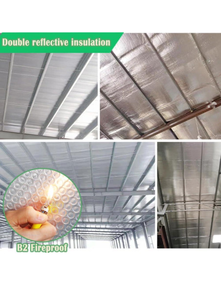 Aislamiento Reflectante MRPAPA 3mm 60x304cm Ignífugo B2
