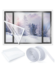 Kit Aislamiento Ventana 120x300 cm Beeveer Película Reutilizable