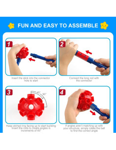 Kit de Construcción de Fortalezas SpringFlower 200 Pcs 2