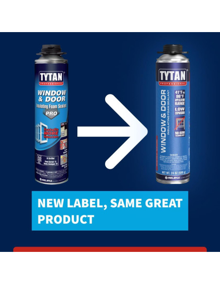Espuma Selladora Aislante Tytan 24 oz para Ventanas y Puertas