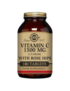 Solgar Vitamina C 1500 mg con Rosa Mosqueta 180 Tabletas - Antioxidante y Soporte Inmunológico