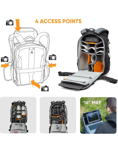Mochila Lowepro ProTactic BP 450 AW III para cámara 28L