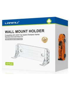 Soporte de Pared LANMU para Autos Lego Speed Champion 12 Pcs