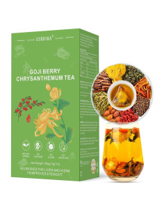 Té Herbal de Goji Berry y Crisantemo 15 Bolsas - Vegano