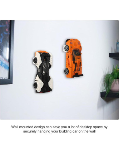 Soporte de Pared LANMU para Autos Lego Speed Champion 12 Pcs