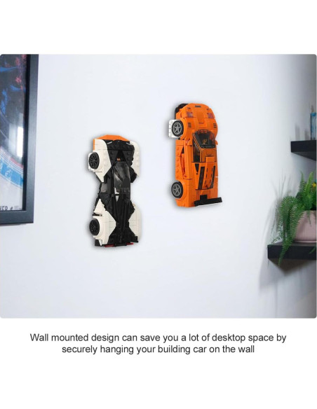 Soporte de Pared LANMU para Autos Lego Speed Champion 12 Pcs