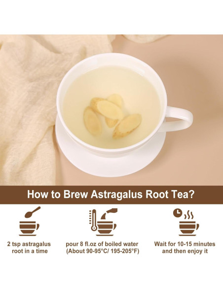 Té de raíz de astrágalo FullChea 170g - Hierba natural sin gluten