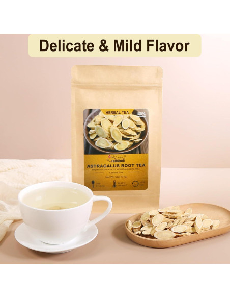 Té de raíz de astrágalo FullChea 170g - Hierba natural sin gluten