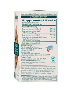 Suplemento Herbal Arjuna Orgánico Himalaya 700 mg 60 Tabletas 2