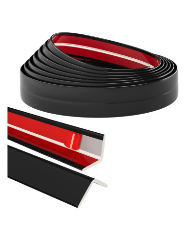 Moldura Flexible de Esquina Raycity 22 Pies Negro 90 Grados