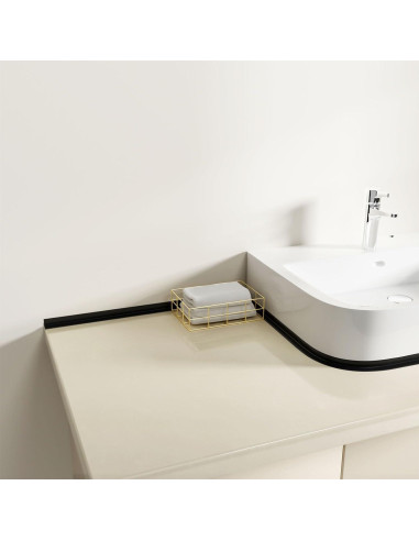 Moldura Flexible de Esquina Raycity 22 Pies Negro 90 Grados