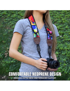 Correa de cámara USA Gear GRCMMS0100GMEW Neopreno Acolchado 2