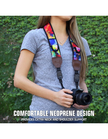 Correa de cámara USA Gear GRCMMS0100GMEW Neopreno Acolchado