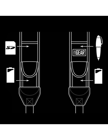 Correa de cámara USA Gear GRCMMS0100GMEW Neopreno Acolchado