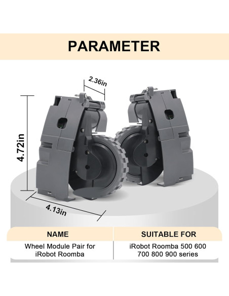 Módulos de Rueda iRobot Roomba Coodss Izquierda y Derecha
