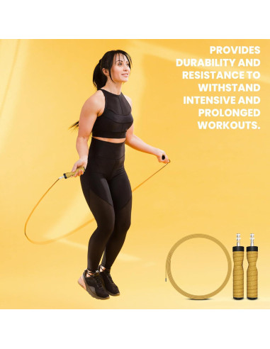 Cuerda de Salto Ajustable TUUTIE - Fitness, Cardio y Boxeo