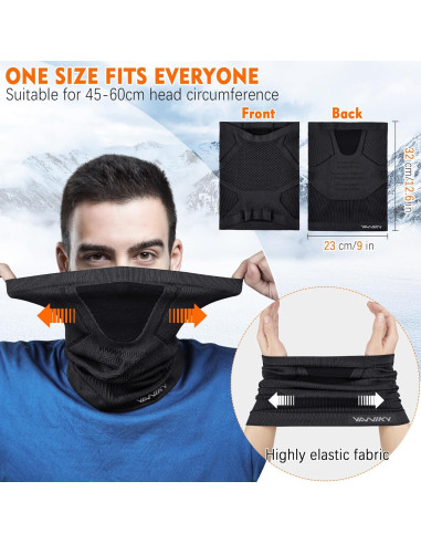 Gaiter de Cuello YANIKY A Prueba de Viento para Invierno