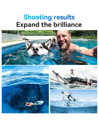 Puerto de Domo Impermeable TELESIN 15.24 cm para DJI Osmo Action